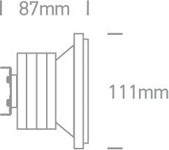 7510R/D/45 10W 12v 45deg LED R111 DL G53 - One Light shop