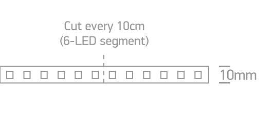 7813L/W LED STRIP 24vDC WW 30m ROLL 3W/m IP20 - One Light shop