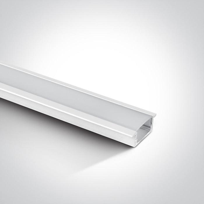 7902R RECESSED PROFILE 2m + PC opal diffuser - One Light shop