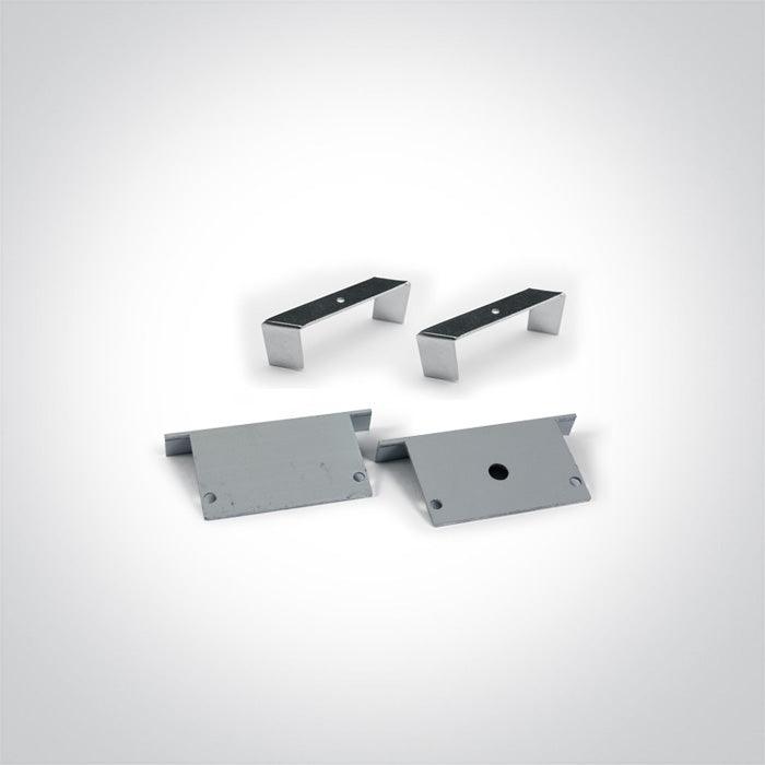 7910AR/AL ALU RECESSED PROFILE 2m FOR 40mm STRIPS + PC OPAL DIFF - One Light shop