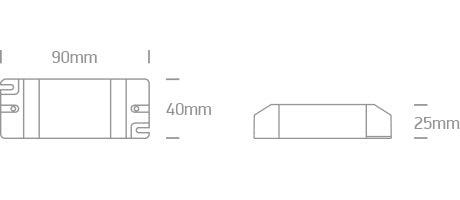 89008 LED DRIVER 350mA 4-8w INPUT 230v - One Light shop