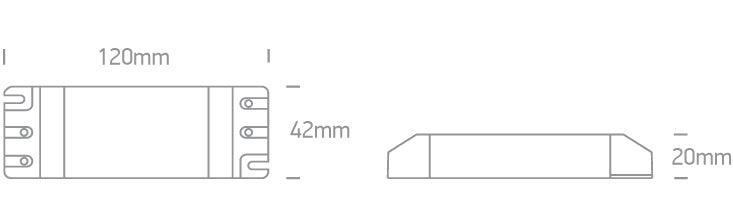 89015V LED DRIVER 24v 0-15w INPUT 230v - One Light shop