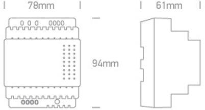 89060AR LED DRIVER 12/24V AC 30W DIN RAIL 230v - One Light shop