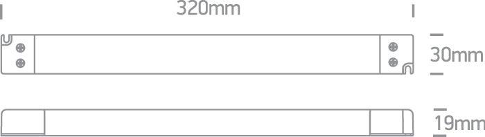 89075VL LED DRIVER 24v 0-75w IP20 INPUT 230v - One Light shop