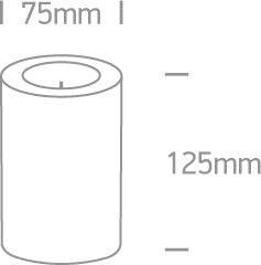 9C004A/F LED FLICKERING CANDLE 2xAA BATTERIES - One Light shop