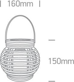 9C008/F LED FLICKERING CANDLE IN BASKET 2xC BATTERIES - One Light shop